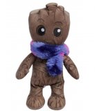 PELUCHE JEUNE GROOT MARRON AVEC ECHARPE 32 CM - MARVEL - DC - DOUDOU LICENCE