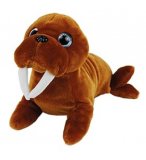 PELUCHE MORSE BRUN 34 CM - DOUDOU ANIMAUX MARINS