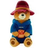 PELUCHE OURS PADDINGTON 37 CM AVEC POT DE MIEL - PELUCHE LICENCE