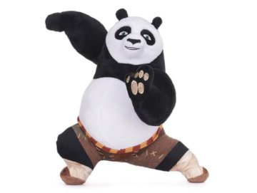 Peluche Panda Po Ping pose 30 cm collection Kung Fu Panda 4 - Doudou enfant - Peluche licence