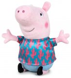 PELUCHE PEPPA PIG : GEORGE CHEMISE CACTUS 31 CM - PELUCHE LICENCE PEPPA LE COCHON