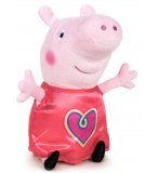 PELUCHE PEPPA PIG TENUE COEUR 31 CM - PELUCHE LICENCE PEPPA LE COCHON