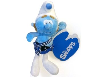 Peluche schtroumpf �cossais 23 cm Schtroumpf - Doudou licence - Enfant Adulte