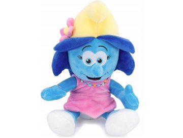 Peluche Schtroumpfette Bouton d'Or 33 cm - Doudou Licence : Collection Schtroumpf