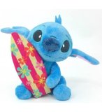 PELUCHE STITCH AVEC PLANCHE DE SURF 30 CM - DC - DOUDOU LICENCE