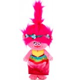 PELUCHE TROLLS WORLD TOUR POPPY ROBE ROSE 28 CM - PELUCHE LICENCE DREAMWORKS