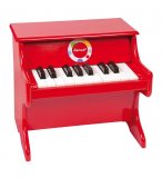 PIANO ROUGE CONFETTI EN BOIS - JANOD - J07622 - INSTRUMENT DE MUSIQUE