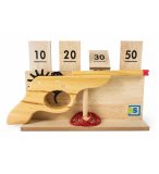 PISTOLET A ELASTIQUES AVEC CIBLE EN BOIS - BS TOYS - GA202 - JEU DE TIR, ADRESSE