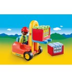 PLAYMOBIL 1.2.3 6959 CHARIOT ELEVATEUR
