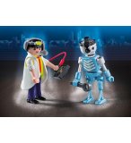 PLAYMOBIL CITY ACTION 6844 INVENTEUR ET ROBOT