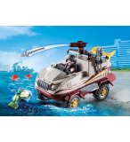 PLAYMOBIL CITY ACTION 9364 VEHICULE AMPHIBIE ET BANDIT