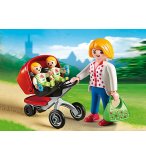 PLAYMOBIL CITY LIFE 5573 MAMAN AVEC JUMEAUX ET LANDAU