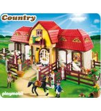 PLAYMOBIL COUNTRY 5221 HARAS AVEC CHEVAUX ET ENCLOS