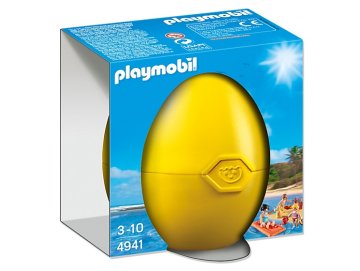 Playmobil vacances 4941 oeuf maman et enfants a la plage