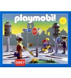 PLAYMOBIL VIE EN VILLE 3987 PIETONS / SIGNALISATIONS / CARREFOUR