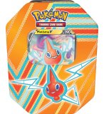 POKEBOX MOTISMA 190 V - CARTE A COLLECTIONNER POKEMON - BOITE METAL ORANGE