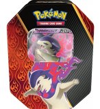 POKEBOX TYPHLOSION DE HISUI 210 V - CARTE A COLLECTIONNER POKEMON - BOITE METAL ROUGE ET NOIR