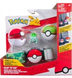 POKEMON CLIP 'N' GO : CEINTURE DU DRESSEUR AVEC POKEBALL ET FAIBLO BALL + FIGURINE BULBIZARRE - BANDAI