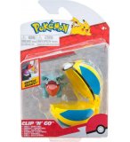 POKEMON CLIP 'N' GO : GRIKNOT ET SA RAPIDE BALL - RAPIDEBALL - FIGURINE - BANDAI - 37718