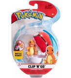 POKEMON CLIP 'N' GO : SALAMECHE ET SA POKE BALL - POKEBALL - FIGURINE - TOMY - 37249