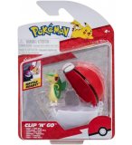 POKEMON CLIP 'N' GO : VIPELIERRE ET SA POKE BALL - POKEBALL - FIGURINE - BANDAI - 38262