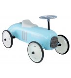 PORTEUR VOITURE DE COURSE VINTAGE METAL BLEU TENDRE - VILAC - 1124 - BEBE