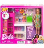 POUPEE BARBIE METIER : LA CUISINE DE BARBIE AVEC 31 ACCESSOIRES + 1 POUPEE MANNEQUIN - MATTEL - HJV38