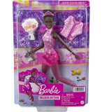 POUPEE BARBIE METIER : PATINEUSE ARTISTIQUE + ACCESSOIRES - SPORT DE GLACE - MATTEL - HCN31