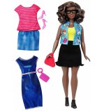 POUPEE BARBIE NOIRE FASHIONISTAS - CHANDRA AVEC VESTE EMOJI FUN - MATTEL - DTF02