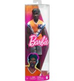 POUPEE KEN NOIR FASHIONISTAS AVEC SHORT ET MAILLOT - BARBIE - MATTEL - HPF79