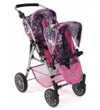 POUSSETTE JUMEAUX TWINNY LICORNES POUPEES - BAYER CHIC 2000 - 69143 - POUSSETTE DOUBLE