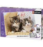 PUZZLE 2 CHATONS 100 PIECES - COLLECTION ANIMAUX - NATHAN - 86766