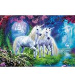 PUZZLE 2 LICORNES BLANCHES DANS LA FORET 500 PIECES - COLLECTION ANIMAUX FANTASTIQUES - EDUCA - 17648