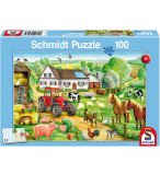 PUZZLE A LA FERME : LES ANIMAUX 100 PIECES - SCHMIDT - 56003