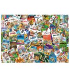 PUZZLE ASTERIX : LES ALBUMS DES AVENTURES DU GAULOIS 1000 PIECES - HEROS BD - NATHAN - 878253