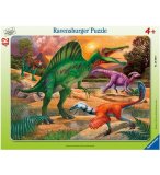 PUZZLE AVEC CADRE : LA VALLEE DES DINOSAURES : SPINOSAURE 42 PIECES - RAVENSBURGER - 050949