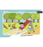 PUZZLE AVEC CADRE : T'CHOUPI AU PARC 15 PIECES - NATHAN - 86132
