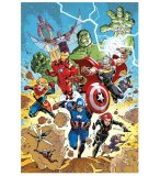 PUZZLE AVENGERS : L'ATTAQUE DES SUPER HEROS MARVEL 300 PIECES - SUPERCOLOR - CLEMENTONI - 21728