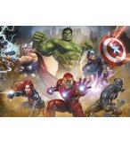 PUZZLE AVENGERS : THOR BLACK PANTHER HULK IRON MAN 1000 PIECES - COLLECTION SUPER HEROES - EDUCA 17694