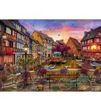 PUZZLE  CANAL DE COLMAR 3000 PIECES - COLLECTION VILLE DE FRANCE - EDUCA 19051