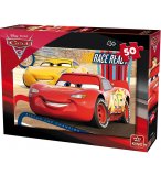 PUZZLE CARS 3 : FLASH MCQUEEN FAIT LA COURSE AVEC CRUZ RAMIREZ 50 PIECES - COLLECTION DISNEY - KING