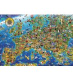 PUZZLE CARTE DE L'EUROPE - 500 PIECES - COLLECTION GEOGRAPHIE - EDUCA - 17962