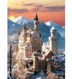 PUZZLE CHATEAU DU NEUSCHWANSTEIN SOUS LA NEIGE 1500 PIECES - COLLECTION PAYSAGE - CLEMENTONI - 31925