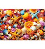 PUZZLE COQUILLAGES AVEC ETOILES DE MER 1000 PIECES - COLLECTION OCEAN ET FONDS MARINS - EDUCA - 20246