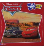 PUZZLE DISNEY CARS 2 HUDSON HORNET ET FLASH MCQUEEN - 100 PIECES - MATTEL - M3004
