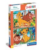 PUZZLE DISNEY - LE ROI LION : SIMBA TIMON PUMBA 2 X 60 PIECES - CLEMENTONI - 21604