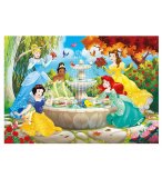 PUZZLE DISNEY PRINCESS : PROMENADE AU PARC DU CHATEAU 60 PIECES - SUPERCOLOR - CLEMENTONI - 26064