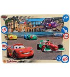 PUZZLE EN BOIS DISNEY CARS - 9 PIECES - EICHHORN - PUZZLE A ENCASTRER - PUZZLE AVEC BOUTONS