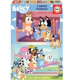 PUZZLE EN BOIS LA FAMILLE DE CHIEN DE BLUEY 2 X 25 PIECES - EDUCA - 19407