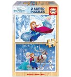 PUZZLE EN BOIS REINE DES NEIGES 2 X 50 PIECES - EDUCA - 16802